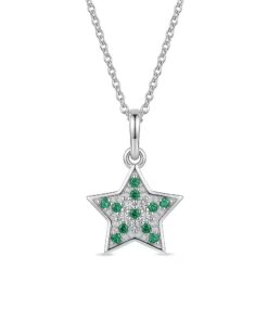 Dije Estrella Verde blanco