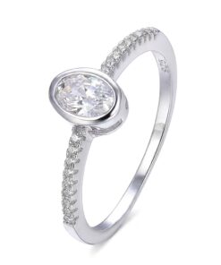 Anillo Compromiso Ovalado