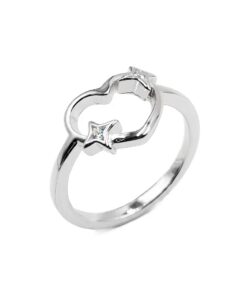 Anillo Coraz?n Estrella