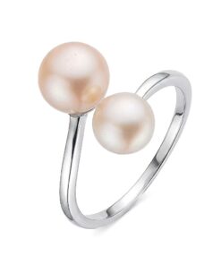 Anillo Dos Perlas