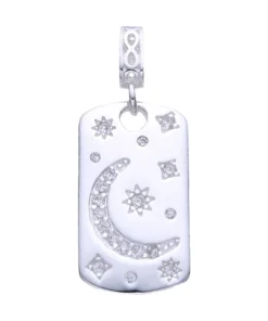 Dije luna y estrellas