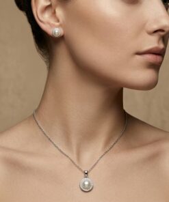 Aretes y Dije Perla