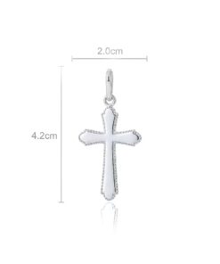 Dije Cruz Lisa 4 Puntas 4cm