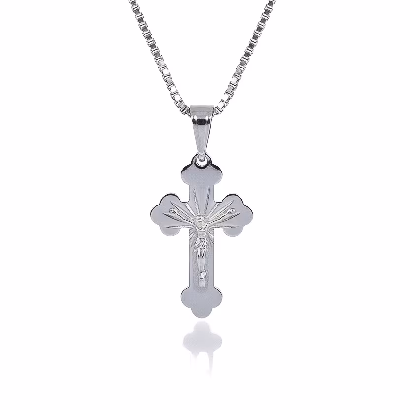 Dije Cruz con Cristo 4cm