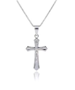 Dije  Cruz con Cristo Puntas V 4cm