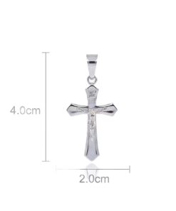 Dije  Cruz con Cristo Puntas V 4cm