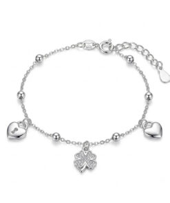 Pulsera Tr?bol Corazon