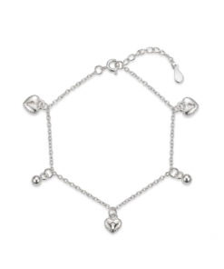 Pulsera Corazon y Bolita